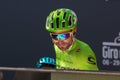 MuggiÃÂ², Italy May 26, 2016; Moreno Moser, team Cannondale, to the podium signatures before the start of the stage